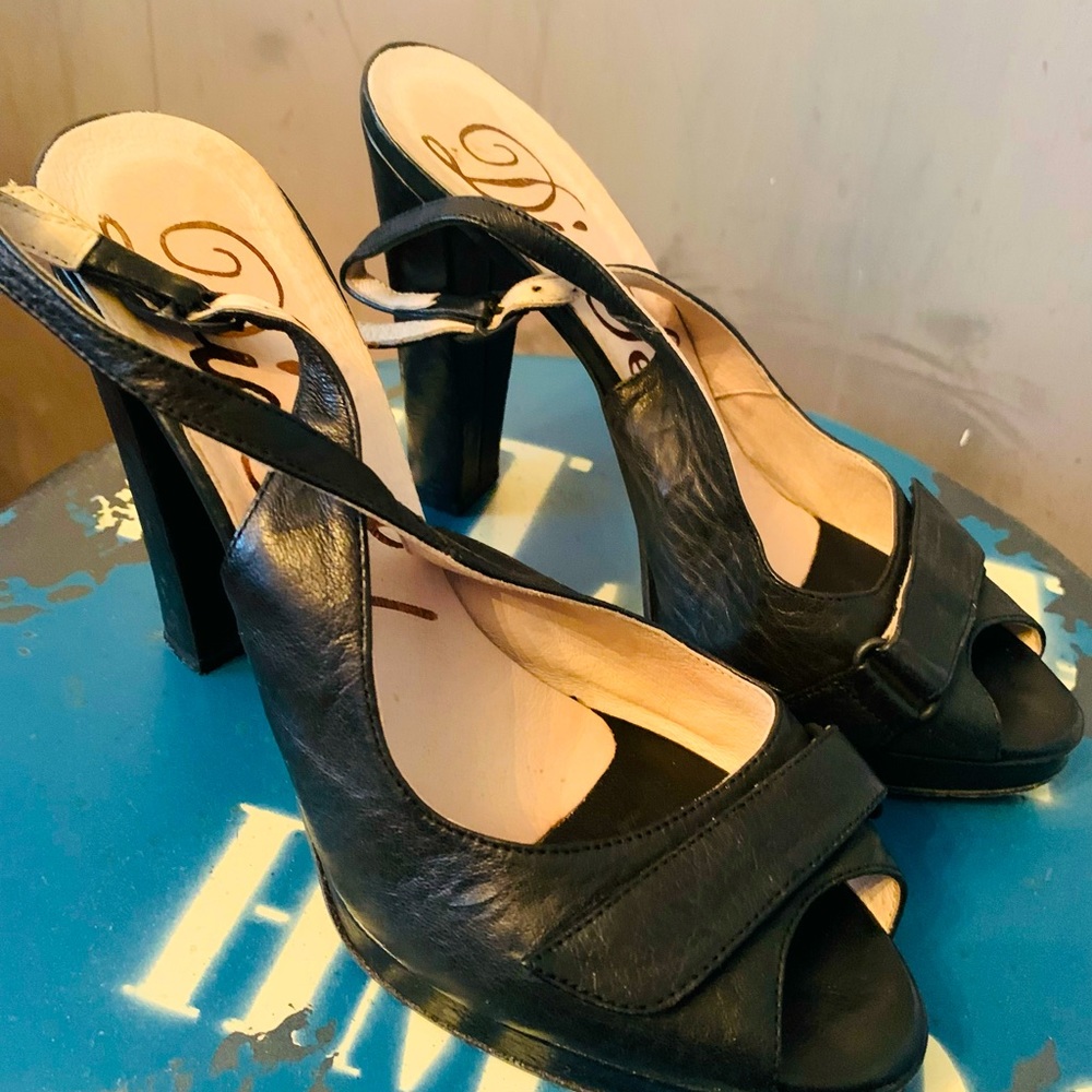 DIESEL-VINTAGE-black high heels. “DEBBIE”. USA 8.5 EUR 39